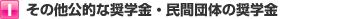 その他公的な奨学金・民間団体の奨学金