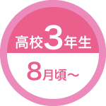 高校3年生（8月頃～）